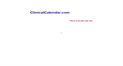 Desktop Screenshot of clinicalcalendar.com
